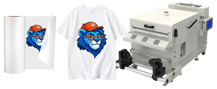 dtf printer with powder shaker