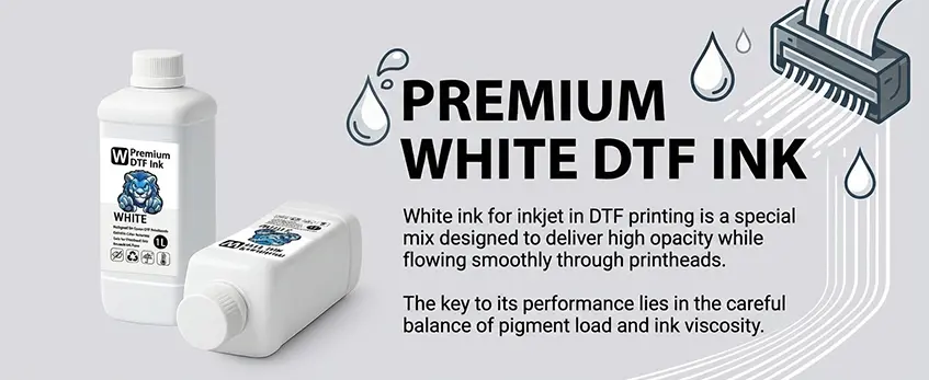 DTF white ink for inkjet
