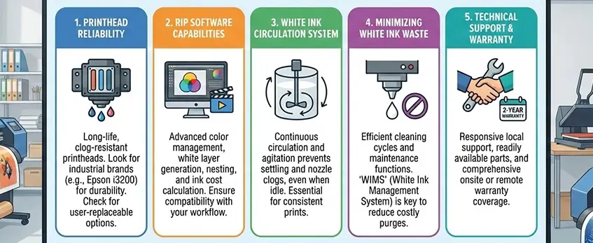 dtf printer with white ink