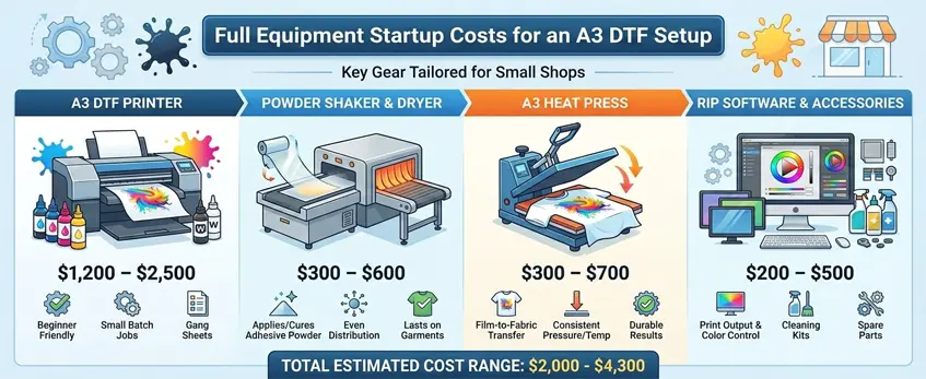película de transferencia a3 dtf