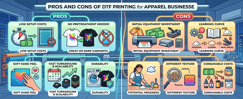 dtf printing on clothes