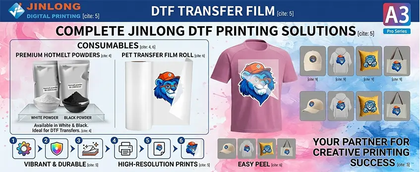 dtf transfer paper and powder