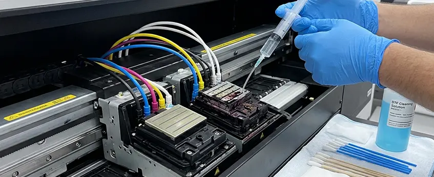 Problemas con el cabezal de impresión DTF