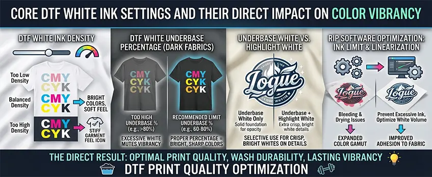 dtf white ink settings