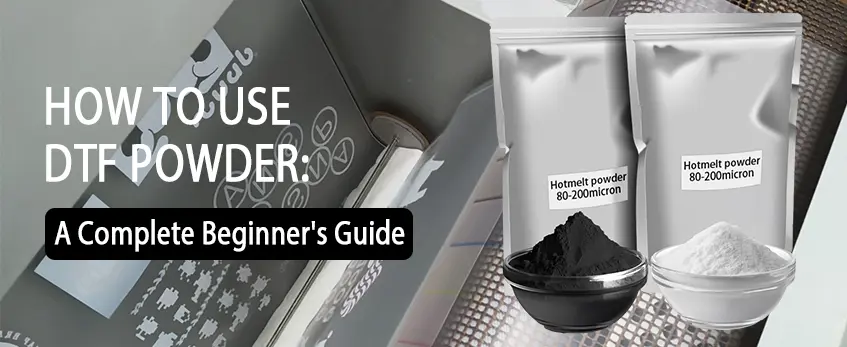 papel y polvo de transferencia dtf