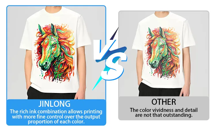 DTF print color contrast