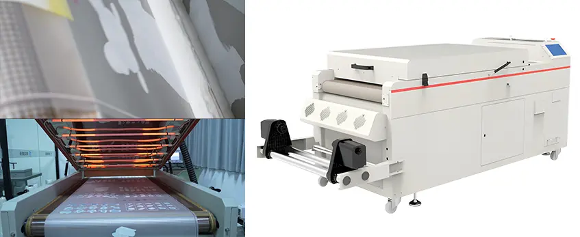 dtf-Drucker mit Schüttler und Ofen