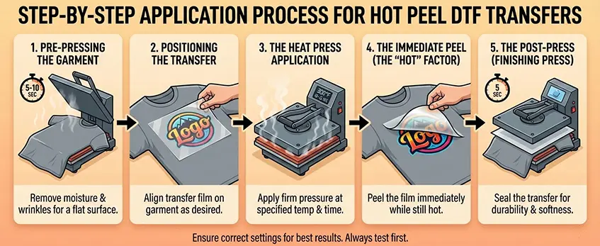 Hot-Peel-DTF-Transfers für T-Shirts