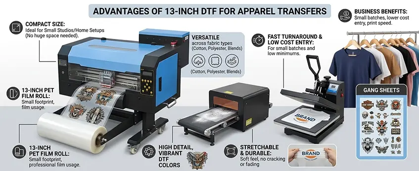 Comment fonctionne une imprimante DTF 13 pouces